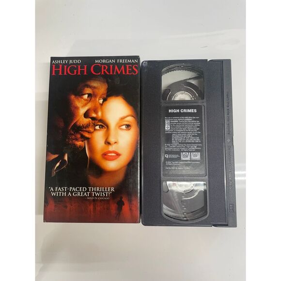 High Crimes VHS Tape Ashley Judd Morgan‎ Freeman Thriller Movie Film - Picture 3 of 5